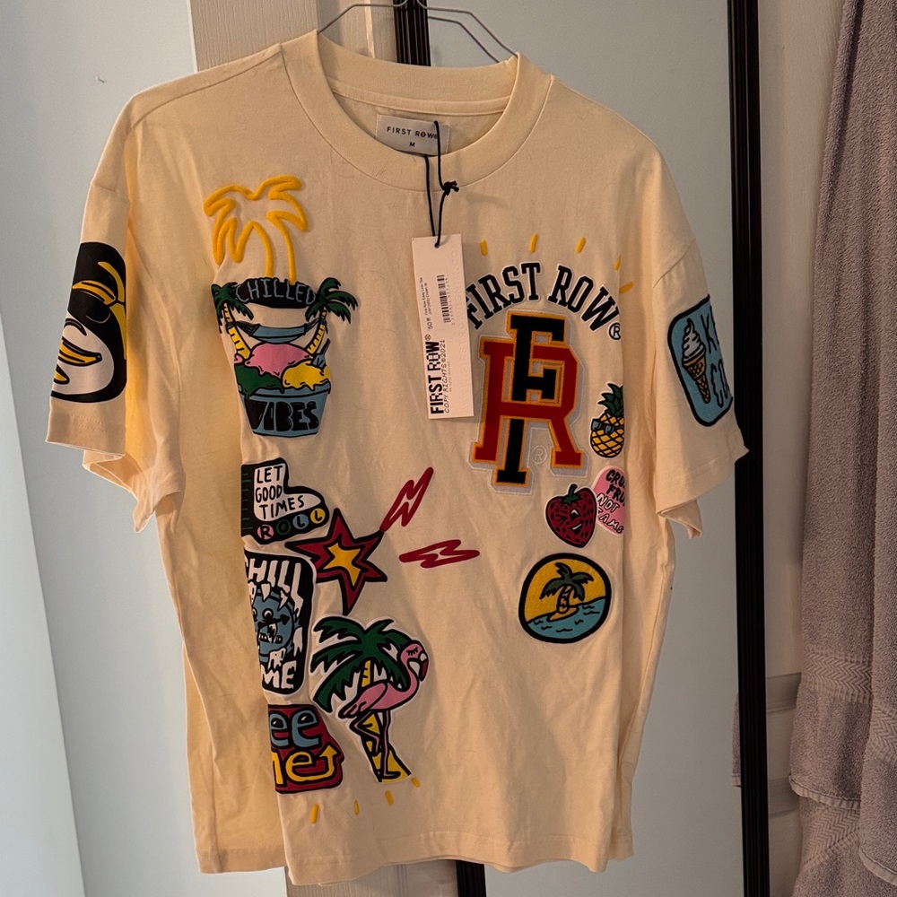 Graphic Tee - Cream First Row